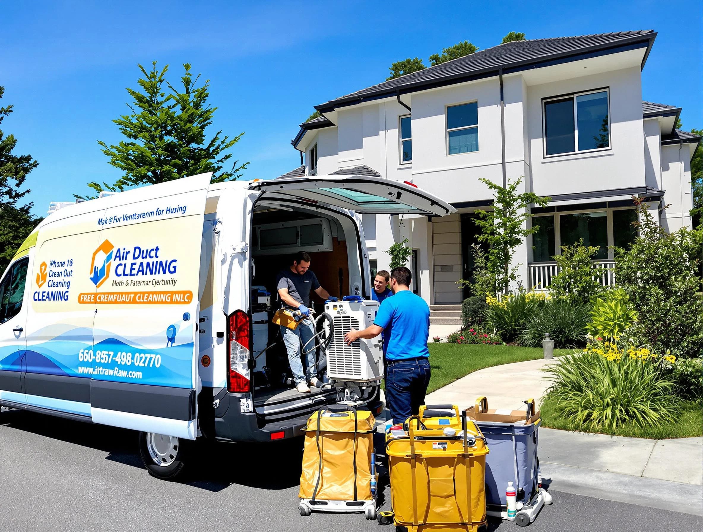 Fair Oaks Air Duct Cleaning technician performing professional air duct cleaning in Fair Oaks