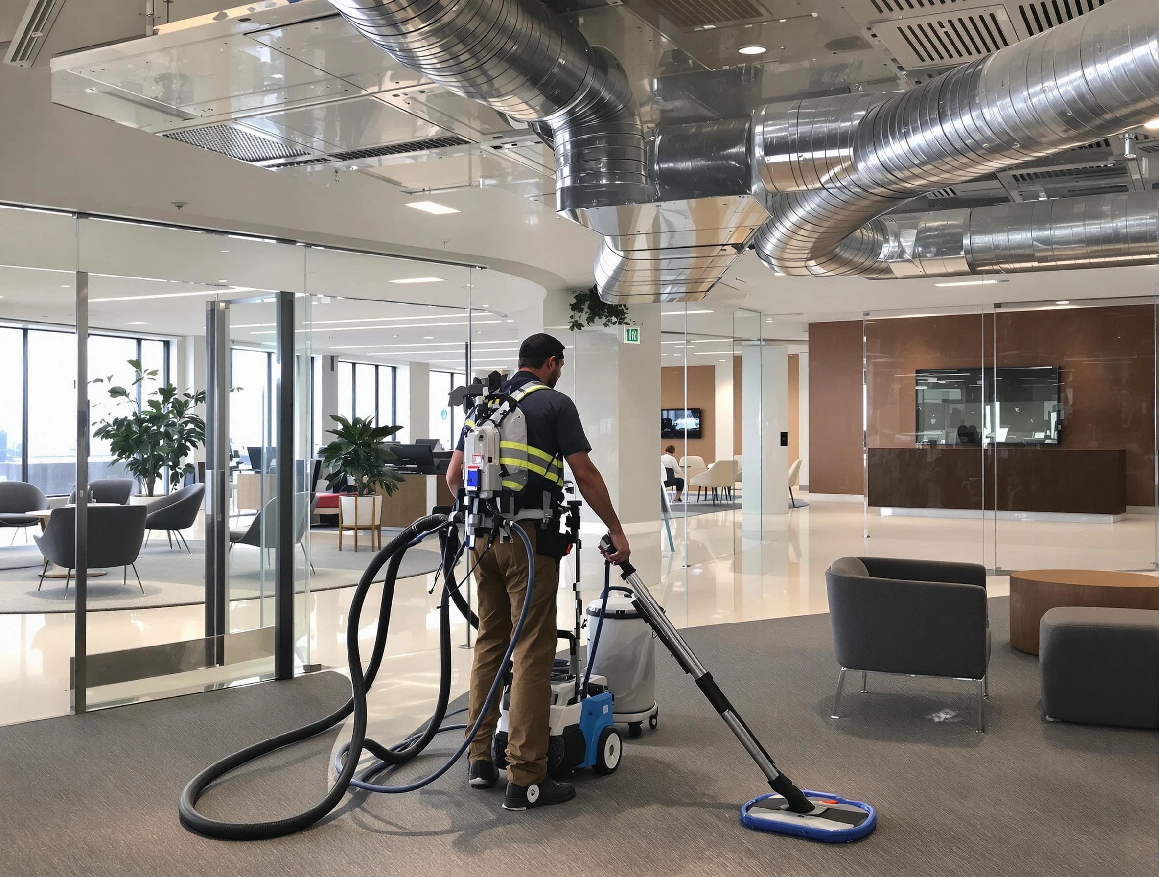 Commercial duct cleaning service by Fair Oaks Air Duct Cleaning in Fair Oaks