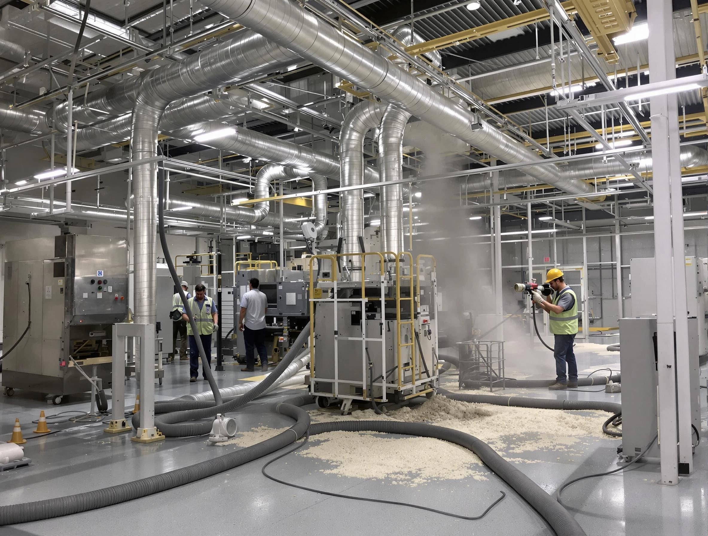 Heavy-duty industrial duct cleaning by Fair Oaks Air Duct Cleaning in Fair Oaks