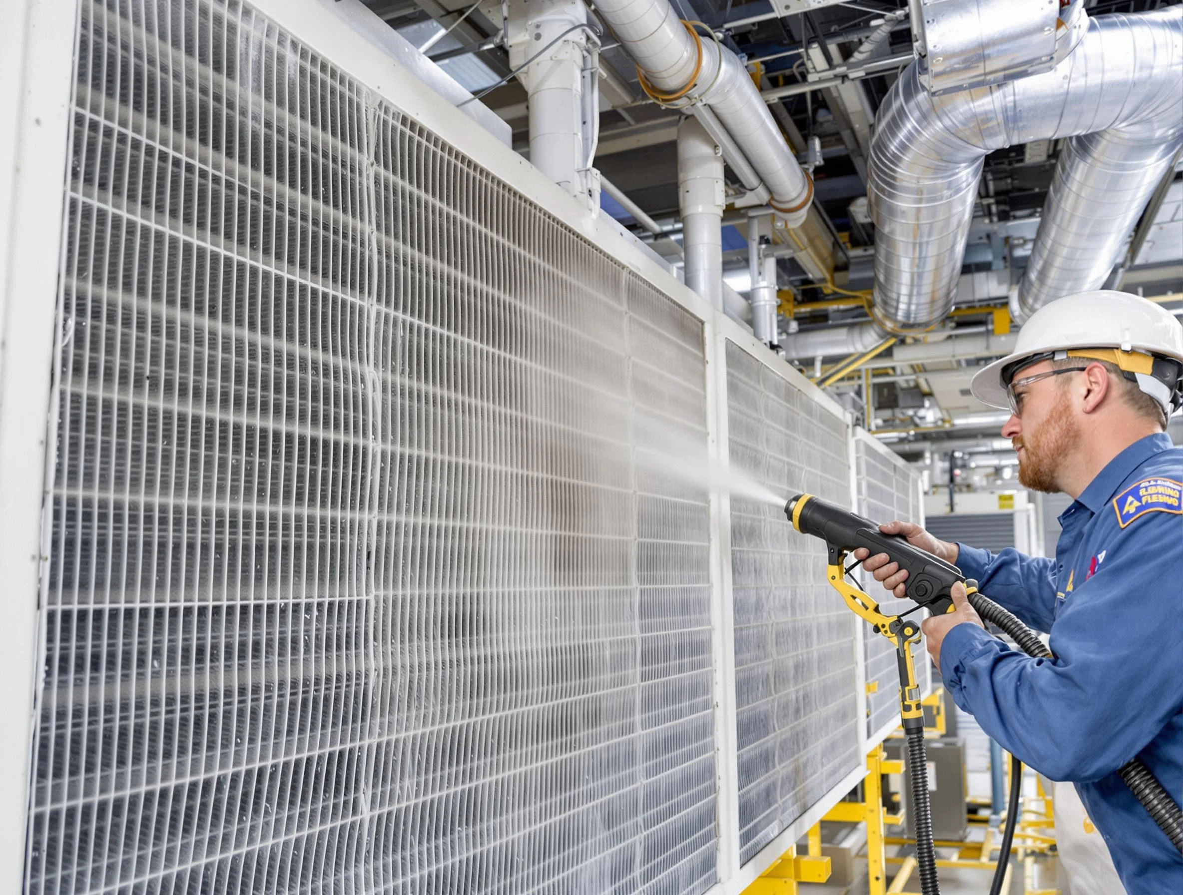 Professional commercial coil cleaning by Fair Oaks Air Duct Cleaning in Fair Oaks