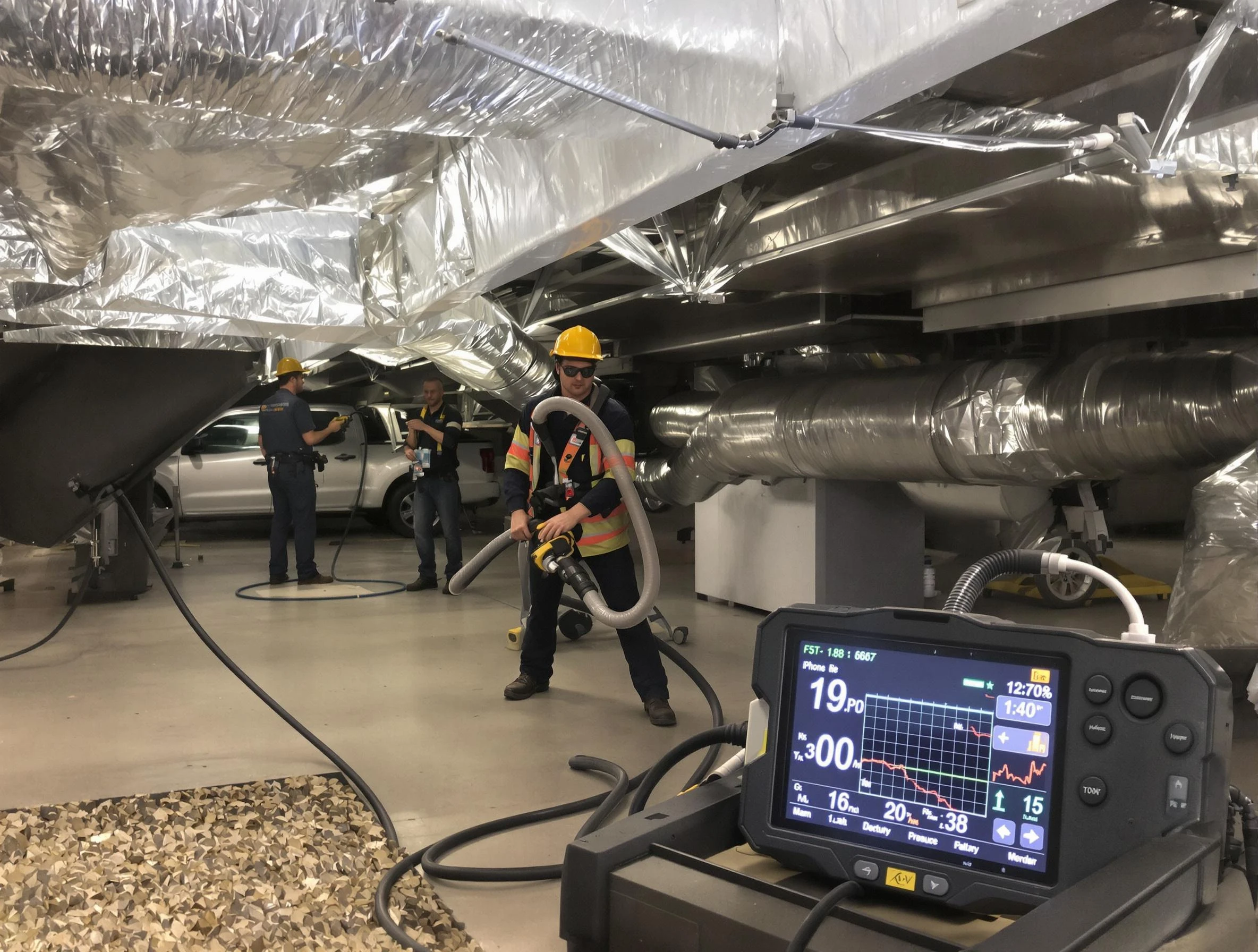 Professional negative pressure duct cleaning by Fair Oaks Air Duct Cleaning in Fair Oaks
